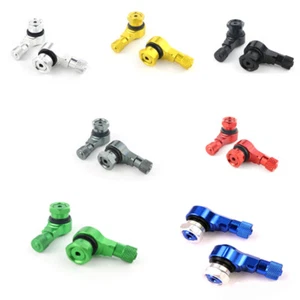 Vástago de válvula de neumático de aleación de motocicleta 2 piezas apto para Aprilia RXV SXV 2007-2018 gris - Imagen 1 de 12