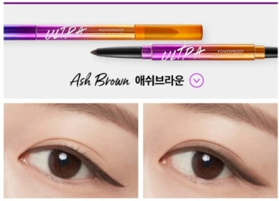 Delineador de ojos lápiz ultra potente Missha #marrón ceniza K-Beauty de Corea Foto 1 de 4