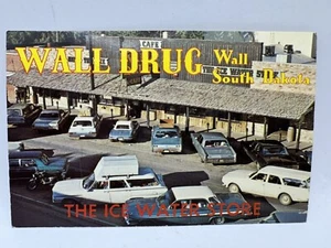 Wall Drug Store South Dakota VTG Postcard Old Cars Station Wagons Old West Town - Picture 1 of 2