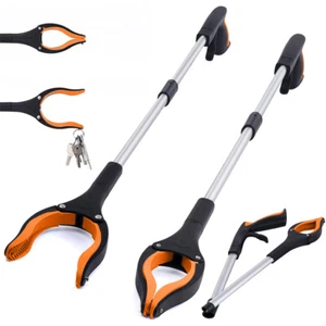 Foldable Reacher Grabber Tool Rotating Jaw & Magnet Trash Picker Heavy Duty - Picture 1 of 10