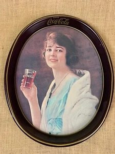 VTG ADVERTISING COCA-COLA * COKE * GIBSON GIRL FLAPPER SERVING TRAY * 15 X 12 - Picture 1 of 2
