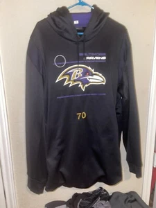 Nike NFL Dri-Fit Baltimore Ravens Player Team Issued Hoodie #70 Sz 3XL - Picture 1 of 7