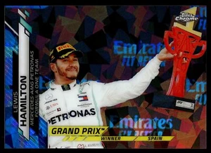 2020 Topps Chrome SAPPHIRE Formula 1 LEWIS HAMILTON #137 MERCEDES SPAIN - Picture 1 of 2