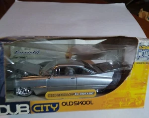 Jada Toys Dub City Oldskool 1/24 1959 Cadillac El Dorado Silver New In Box - Picture 1 of 10