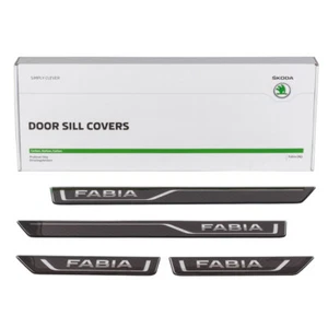 ORIGINAL Skoda Einstiegsleisten Satz 4-tlg Carbon FABIA 3 6V0071310A - Bild 1 von 4