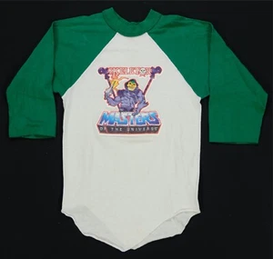 Rare Vintage Masters Of The Universe Skeletor Raglan T Shirt 70s 80s Youth SZ M - Picture 1 of 9
