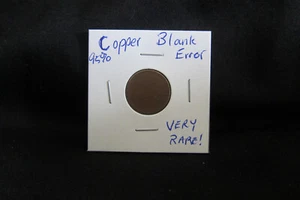 Pre-1982 Blank 95% Copper Penny Cent Planchet Mint Error Coin - Picture 1 of 2