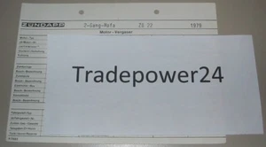 Technische Information Zündapp 2 Gang Mofa ZB 22 Vergaser Elektrik Fahrgestell! - Imagen 1 de 1