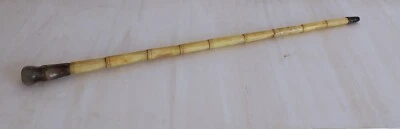 Canne ancienne façon bambou - Photo 1/4