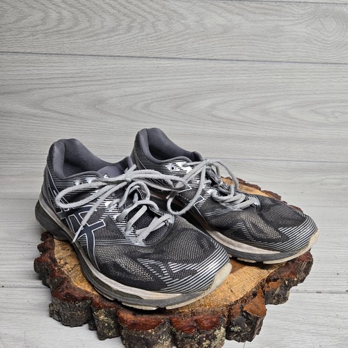 Scarpe da corsa uomo Asics grigio argento T700N geometriche basse stringate maglia 13