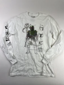 Star Wars Boba Fett Shirt Langarm Herren Medium Weiß - Bild 1 von 7