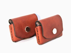 44 spl / 44 mag Ammo holder , brown leather, for 5 x 44 rounds, pocket carry - Picture 1 of 11