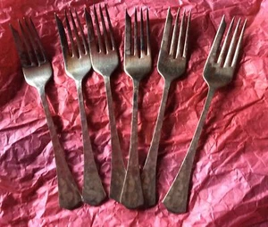 6 horquillas plateadas vintage - Imagen 1 de 3