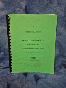 A Genealogical Record Of Samuel Pond And His Descendants 1875 Ohio Paperback  - Bild 1 von 10