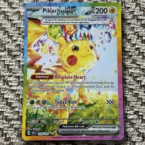 Juego de cartas coleccionables Pokémon Pikachu EX 238/191 ilustración especial raro chispas crecientes casi nuevo - Imagen 1 de 8