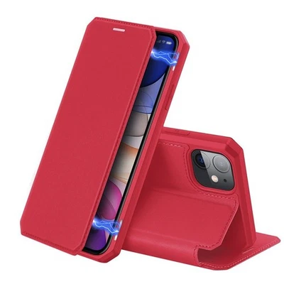 Funda Magnética Abatible para iPhone 11 - ROJA - NUEVA - Liquidación Foto 1 de 4