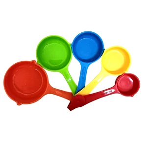5 Pieces, Durable Measuring Cups and Spoons Set, Colored Kitchen Measure Tools - Picture 1 of 8
