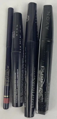 Vintage NOS New Avon Rose Lip Liner Luminous Liquid Eye Color 2 x Black Mascara - Image 1 of 4