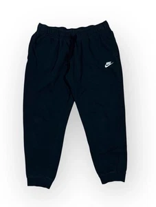 Nike Joggers Running Black Polyester Mens Large Drawstring Pants - Picture 1 of 7