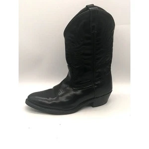 Botas Laredo Para Hombres París Negras 9 EW Cuero Vaquero Western Zapato Pull On 4240 - Imagen 1 de 12