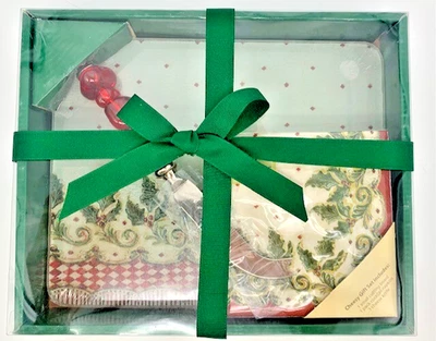 Cypress Home Cheese Cutting Board Gift Set Cutlery Cheese Knife & Napkins - Image 1 of 4