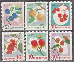 KOREA 1966 SC#749/54 used set, Wild Fruit - Picture 1 of 1