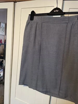 BETTY BARCLAY Preloved Ladies Straight Skirt Size 12 Grey Lined Smart Tailored - Image 1 of 4