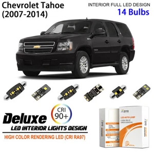 Kit de luz interior LED para actualización de bombilla blanca Chevy Tahoe GMT900 2007-2014 - Imagen 1 de 9