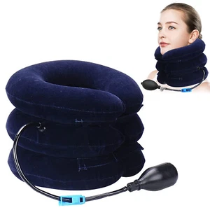Nackenstrecker Aufblasbar Neck Stretcher Hals Zugvorrichtung Nackentraktionsgerä - Bild 1 von 16