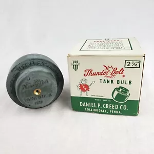 Rare Vintage ThunderBolt Toilet Tank Ball Original Box Advertising Great Graphic - Picture 1 of 8