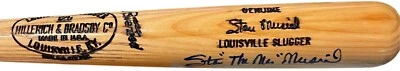 Stan “The Man” Musial signed Louisville Slugger Engraved  Model 125 Bat -Beckett - Image 1 of 4