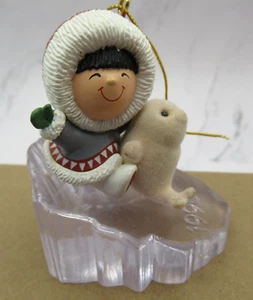 Hallmark Ornamento Frosty Friends Sigillo Bambino 1990 - Foto 1 di 5