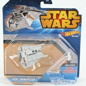 Hot Wheels Toy Star Wars Rebel SnowSpeeder Includes Flight Navigator Toy  - Picture 1 of 9