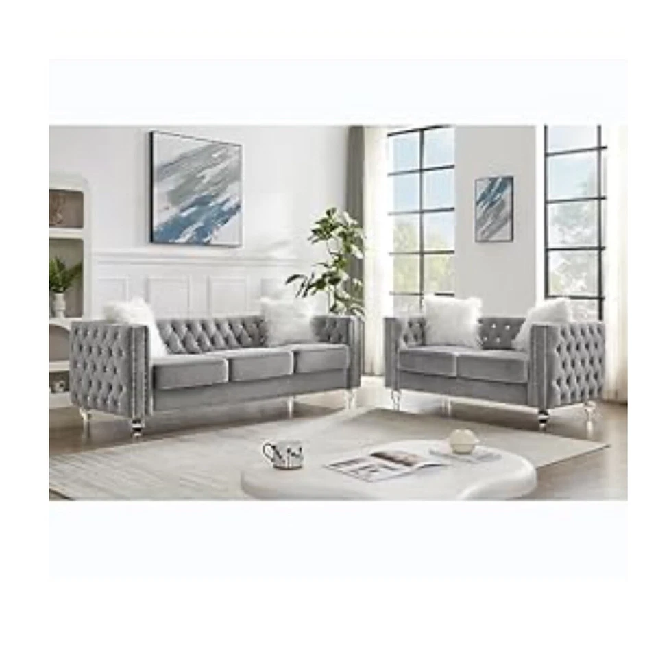 juego sofá salón usado juego 2 piezas Foto 1 de 1