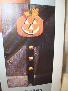 Timbres de lona de plástico 2 piezas precortados 8,5"" x 8"" calabaza con patrón - Imagen 1 de 3