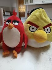 Angry Birds Red 25cm Yellow 30cm Soft Kids Stuffed Animal Plush Toy 