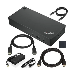 Lenovo ThinkPad USB Type-C Dock Gen 2 with 4K (40AY0090US) + ZoomSpeed HDMI C... - Picture 1 of 7