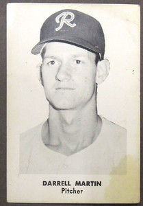 1959 DARRELL MARTIN Seattle Rainiers popcorn card PCL Pacific Coast League