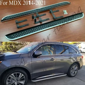 2Pcs Side Step Running Board Aluminum Protect Bar Fits For Acura MDX 2014-2021 - Picture 1 of 6