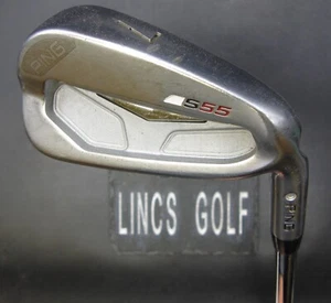 Ping S55 White Dot 7 Iron Extra Stiff Steel Shaft Golf Pride Grip - Picture 1 of 4