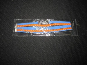Denver Broncos Football Infinity Love geflochtenes verstellbares Armband Football Charm - Bild 1 von 4