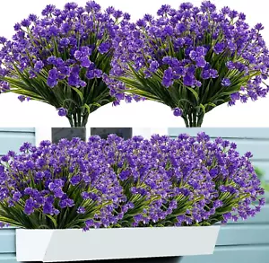 Artificial Flowers for Outdoors,20 Bundles UV Resistant Outdoor Fake Daffodil Fl - Picture 1 of 8
