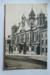 U871 HEREFORD New Town Hall Postcard 1927 - Picture 1 of 3
