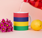Mauritius Tasse Flagge Pot Kaffeetasse National Becher Kaffee Cup Bro Tee