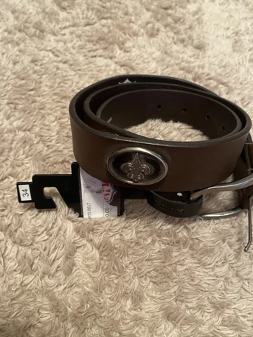 New Other NFL  New Orleans Saints Leather Belt Size 34 Cover