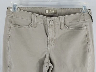Pantalones LEI Life Energy Intelligence Talla 9 Marrón Claro Acampanado Suavemente Usados Foto 1 de 4