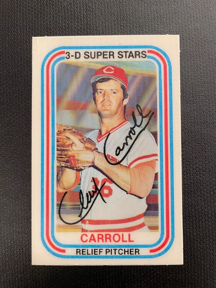 1976 KELLOGGS #6B CLAY CARROLL CHICAGO WHITE SOX EX CONDITION FLAT (SM. CRACK) - Image 1 of 1