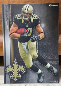 Fathead Tradeable Jimmy Graham New Orleans Saints Miami Canes Sticker 2013 #41 - Picture 1 of 2