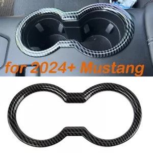 Portavasos Cubierta Tapicería Accesorios para Ford Mustang 2024 2025 Aspecto Fibra de Carbono - Imagen 1 de 11