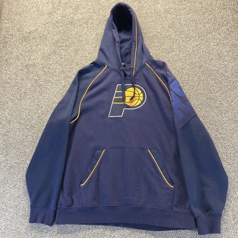Adidas Indiana Pacers Hoodie Mens Large Blue NBA Basketball Cover